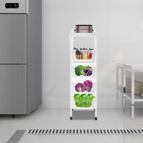 Kitchen Organizer, Floor-Standing Fruit Vegetable Storage Basket, Kitchen Storag - Picture 13 of 19