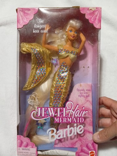 Mattel Barbie Jewel Hair Mermaid Longest Hair Ever See Pics For Box Flaws