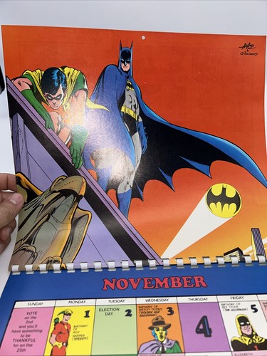SUPER DC COMICS CALENDAR 1976 NEAL ADAMS DICK GIORDANO Excellent Graphics - Picture 22 of 24