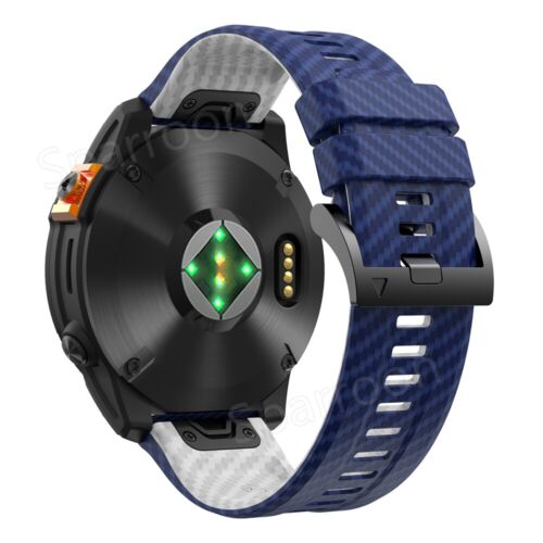 Quick Fit Silicone Band Strap for Garmin Fenix 8/E/7x/7 Pro/6x/6/5x/5 Plus/3HR - Picture 8 of 55