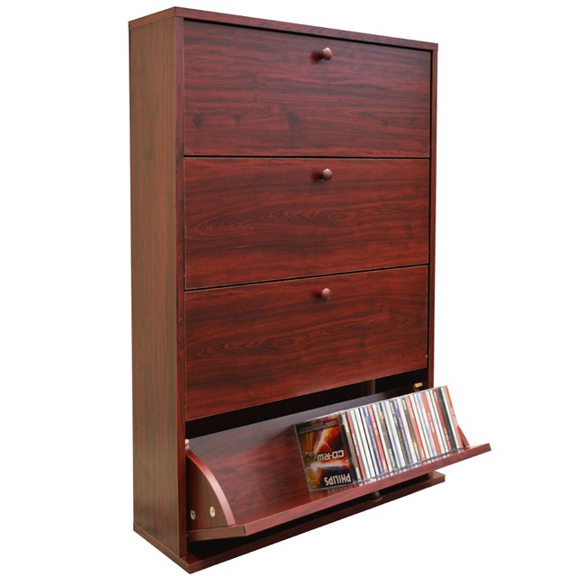 200 CD Media Storage MAHOGANY MS0014 eBay
