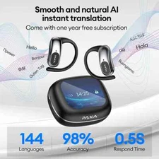 Openairultra AI Real-Time Translation 3-In-1 Translator Earbuds 145 Languages**