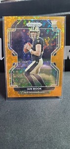 2021-22 NFL Prizm Ian Book RC Orange Disco No. 357
