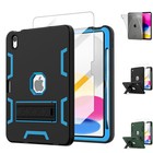 For iPad 10th Gen 10.9 in Case Shockproof Heavy Duty Stand Cover w/Pencil Holder