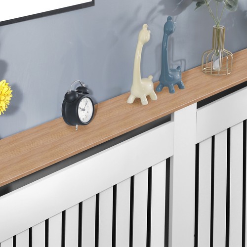 White Radiator Cover Cabinet Small Large Modern MDF Slat Wood Grill Furniture - Picture 41 of 319
