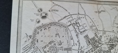 Antique 1823 map of London - Sholto & Reuben Percy - Benjamin Davies - T Boys - Picture 22 of 24