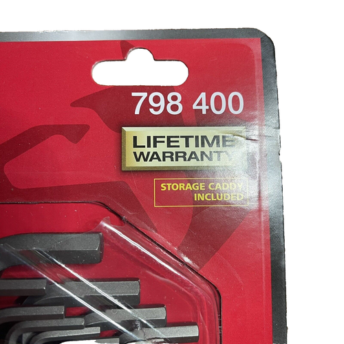 Husky 26 Piece SAE and Metric Long Arm Hex Key Set Chamfered Edges Heat Treated - Picture 4 of 11