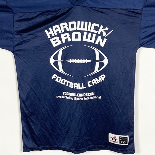 Hardwick Brown Football Training Camp Jersey Alleson Athletic Size Large Blue - Picture 12 of 12