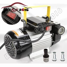 16GPM 550W Oil Diesel Fuel Transfer Pump Self Priming 110V AC 60L/min Pump