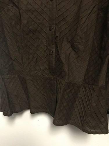 Elementtz Brown Skirt Suit Blouse Skirt Set - Picture 3 of 12
