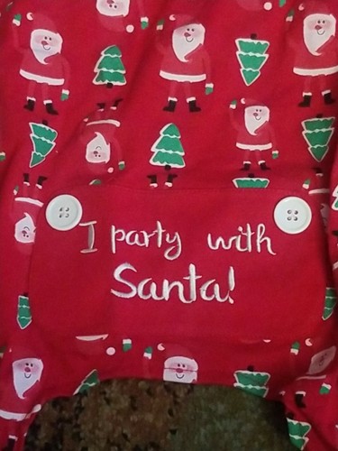 DOG SANTA PAJAMAS SIZE LARGE 16 INCH - Picture 2 of 9