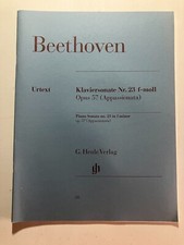 Beethoven Klaviersonate Nr. 23 f-moll Opus 57 Urtext G Henle Verlag Sheet Music