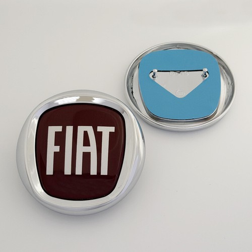 Emblem Logo für Fiat Panda 500 Punto Doblò Chrom 95mm Vorne Hinten RETRO - Bild 5 von 9
