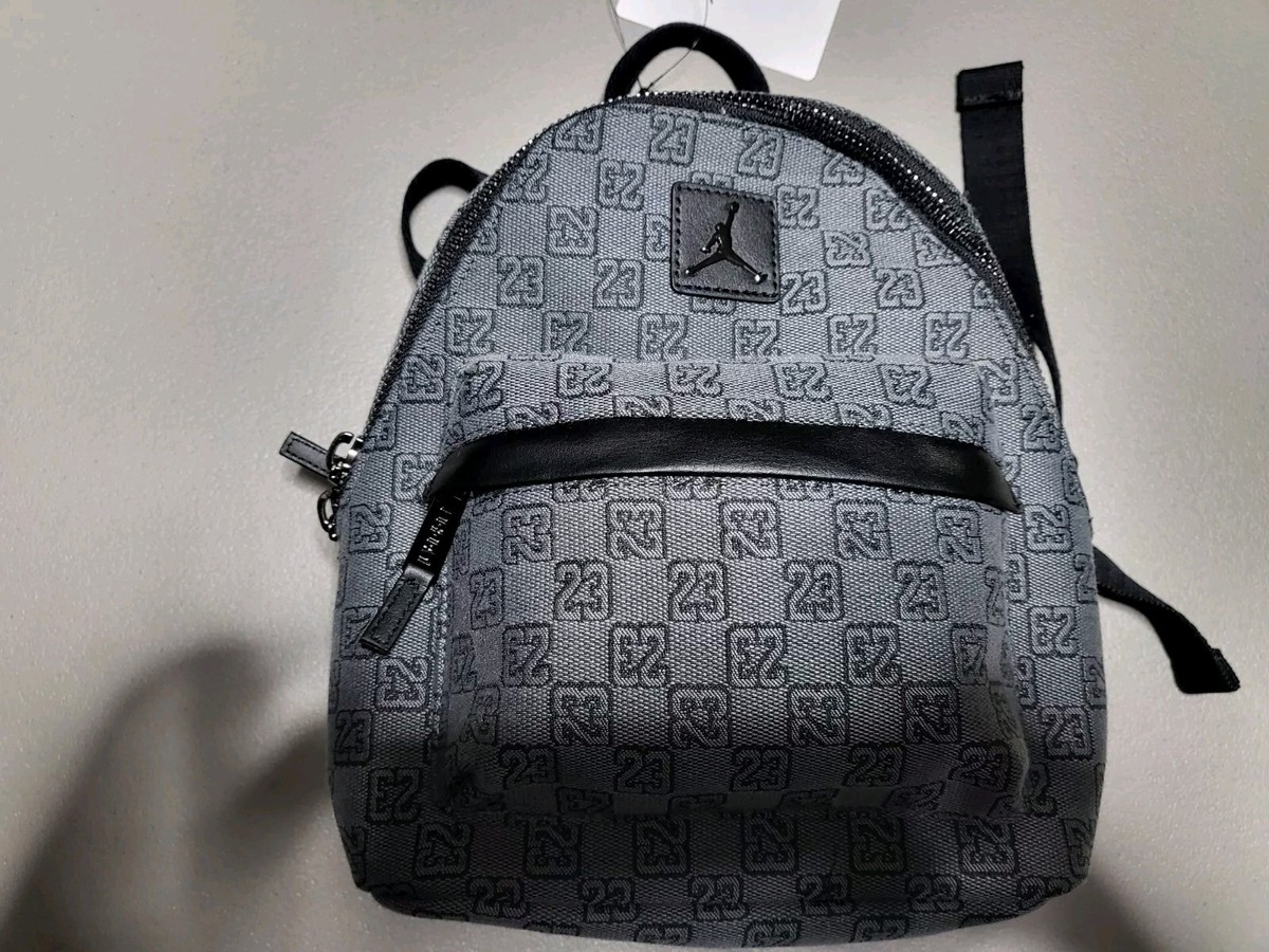 $70 Air Jordan Monogram Logo Jacquard Mini Backpack 8L