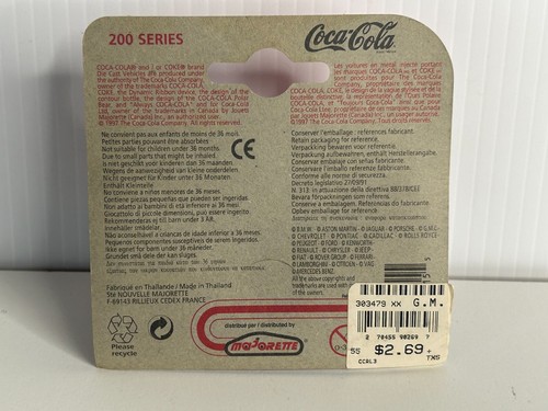 Majorette 1:64 Jeep Cherokee 4x4 - Coca Cola 200 Tailgate Works New - Picture 2 of 2