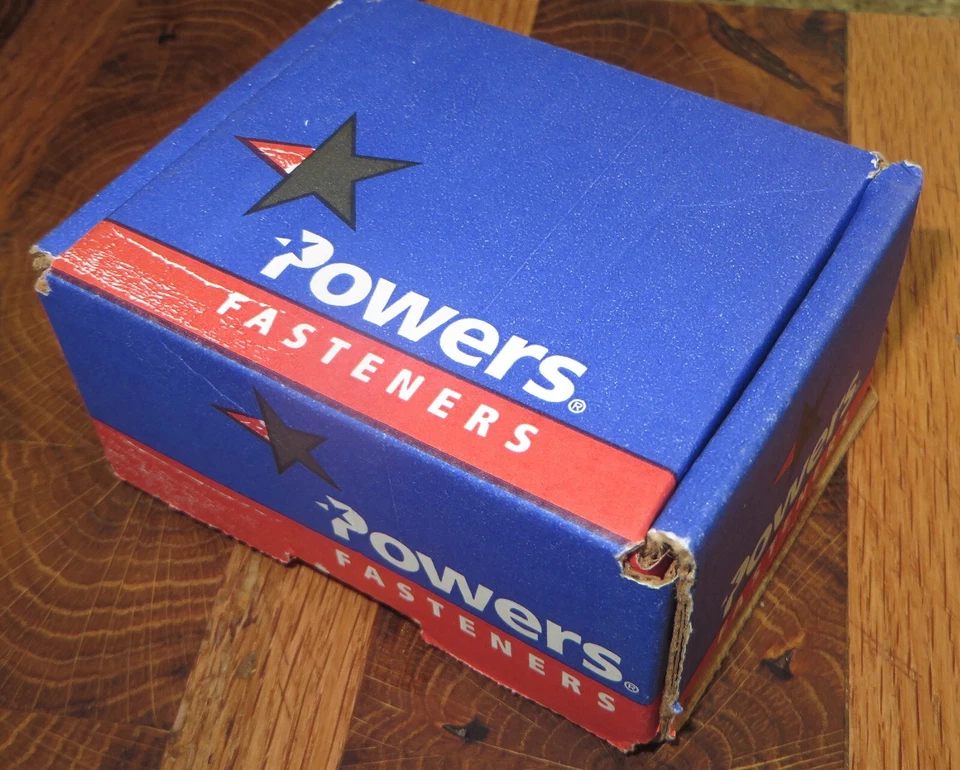 Wall-Dog Hi-Carbon Steel screw 1.25" x 3/16" with Brass finish; Box of 100 -New - Image 4 of 4