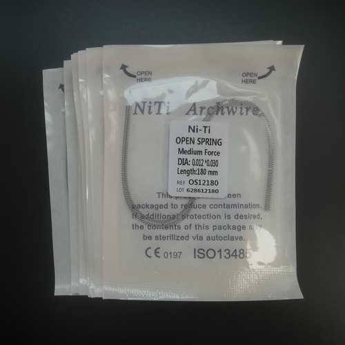 40 Pcs Orthodontic Dental Open Coil Spring NiTi Alloy 0.012*180 mm Medium Force - Picture 3 of 5
