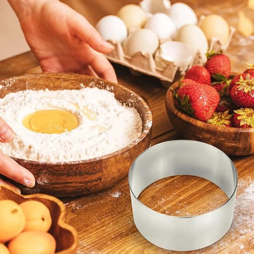 Round Cake Ring Mold Set Cake Decoration Tools Cupcake Baking Mould Tools - Picture 3 of 14