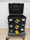 DeWALT 71229 tstak carrier base trolley cart + 3 empty shallow carrying cases