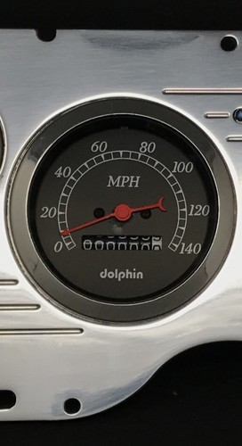 1977 Chevy Nova 6 Gauge Dash Panel Cluster Mechanical Black - Picture 4 of 9