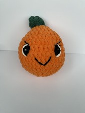 Crochet Orange Plush baby gift Toy Handmade Stuffed Plushie Amigurumi Fruit