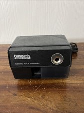 Panasonic Electric Pencil Sharpener Auto-Stop 1980's KP-110 Black Works Good 