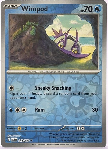 Paradox Rift Pokémon Choose Your Card 001-109 common, uncommon reverse holo EX's - Picture 81 of 176