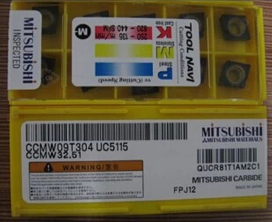 New in box MITSUBISHI CCMW09T304 UC5115 Carbide Inserts 10PCS Box New in box MITSUBISHI CCMW09T304 UC5115 Carbide Inserts 10PCS Box