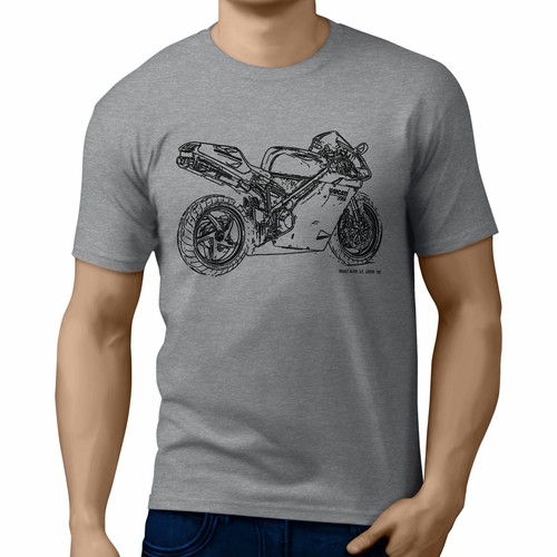 Camiseta JL Illustration para A Ducati 996R Ventilador de Motocicleta - Imagen 7 de 24