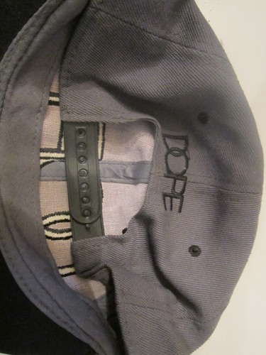 DOPE Snapback Cap Gray Black Baseball Hat Adjustable Headlines - Picture 4 of 4