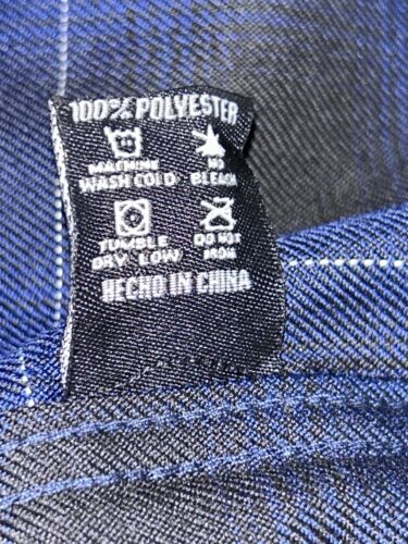 NUEVO SIN ETIQUETAS Camisa Dixxon Talla 5X Para Hombres Azul Negro Franela a Cuadros El Propósito Abotonada L/S - Imagen 8 de 9