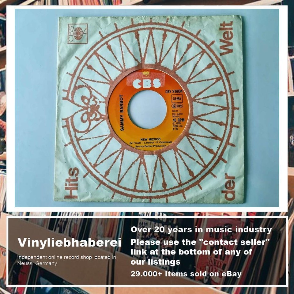 Sammy Barbot New Mexico 7'' Vinyl Germany eBay