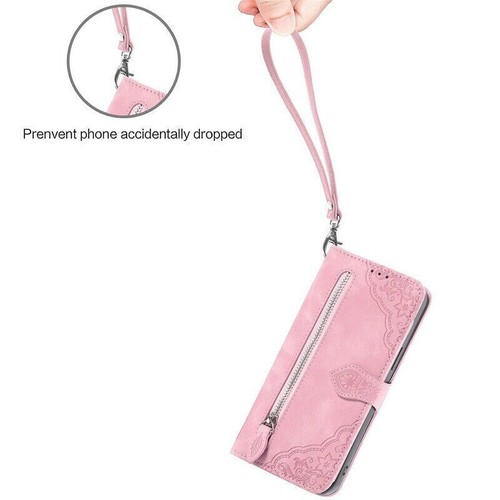 Zipper Flower Wallet Cover Case For Xiaomi Redmi Note 9 10 11 Pro 11T POCO X3 - 第 10/17 張圖片