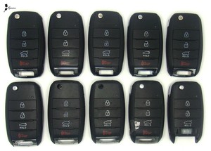 Lot-x-10-OEM-Kia-Keyless-Entry-Flip-Key-Remote-Transmitter-Used-TQ8-RKE-3F05