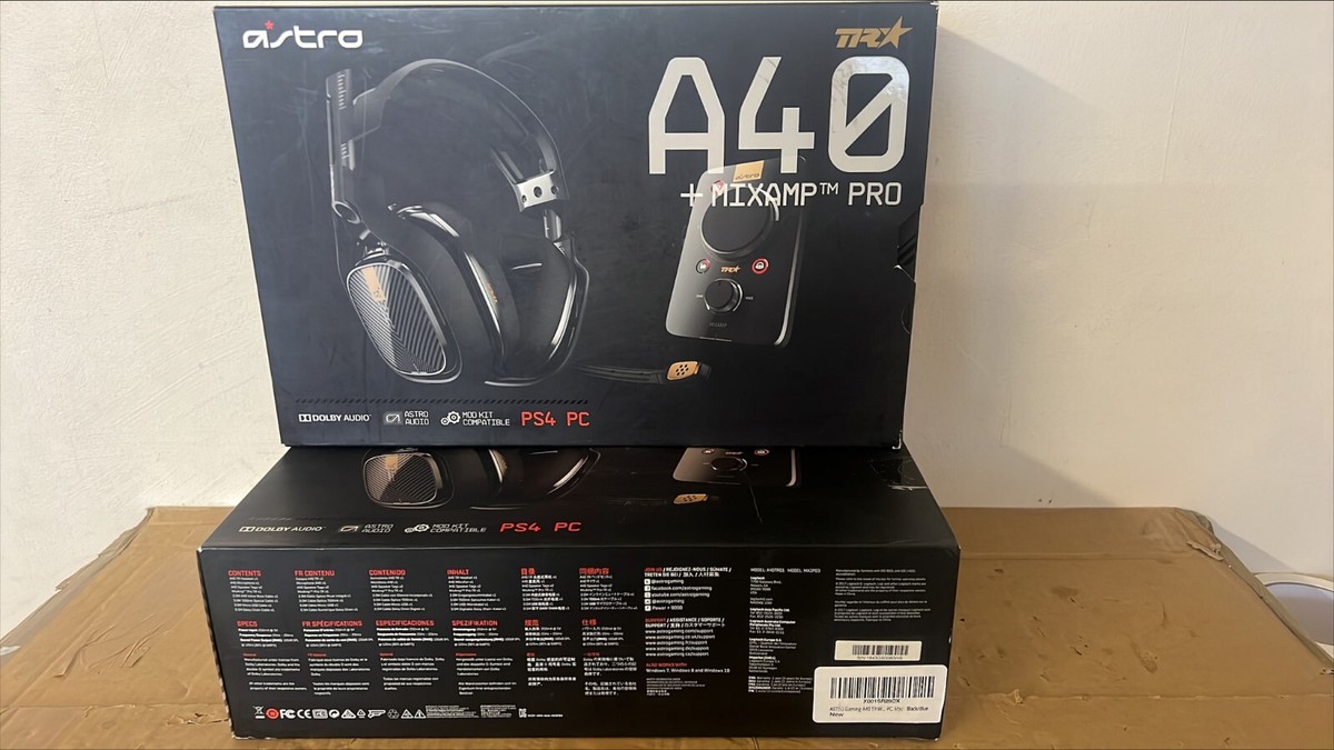  ASTRO Gaming A40 TR Wired Headset + MixAmp Pro TR with Dolby  Audio - Black/Blue with HDMI Adapter for Playstation 5 : Video Games