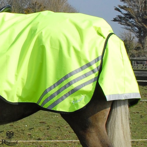 Alfombra impermeable recortada de Rhinegold transpirable forrada de lana ALTA VISIBILIDAD - Imagen 2 de 8