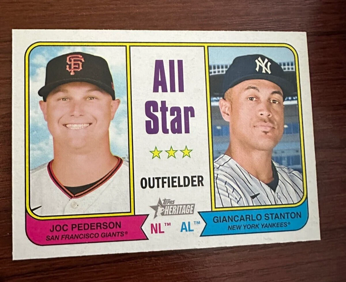 2023 Topps Heritage All Star #337 Joc Pederson Giancarlo Stanton Giants  Yankees | eBay