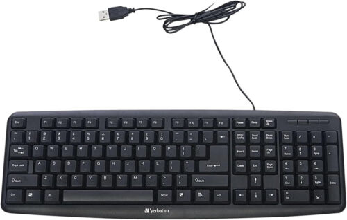 NUOVO Verbatim Slimline Tastiera Cablata USB Plug-and-Play Tastiera Numerica Regolabile - Foto 2 di 2