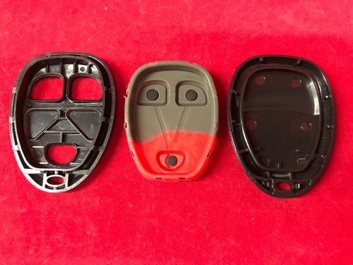 New 3 Button Remote Shell Case & Pad Replacement For GM Chevy Hummer USA SELLER - Foto 2 di 3