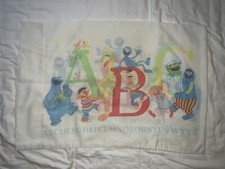 Sesame Street ABC Alphabet Vintage Pillowcase American Lifestyle brand 29 x 20.5