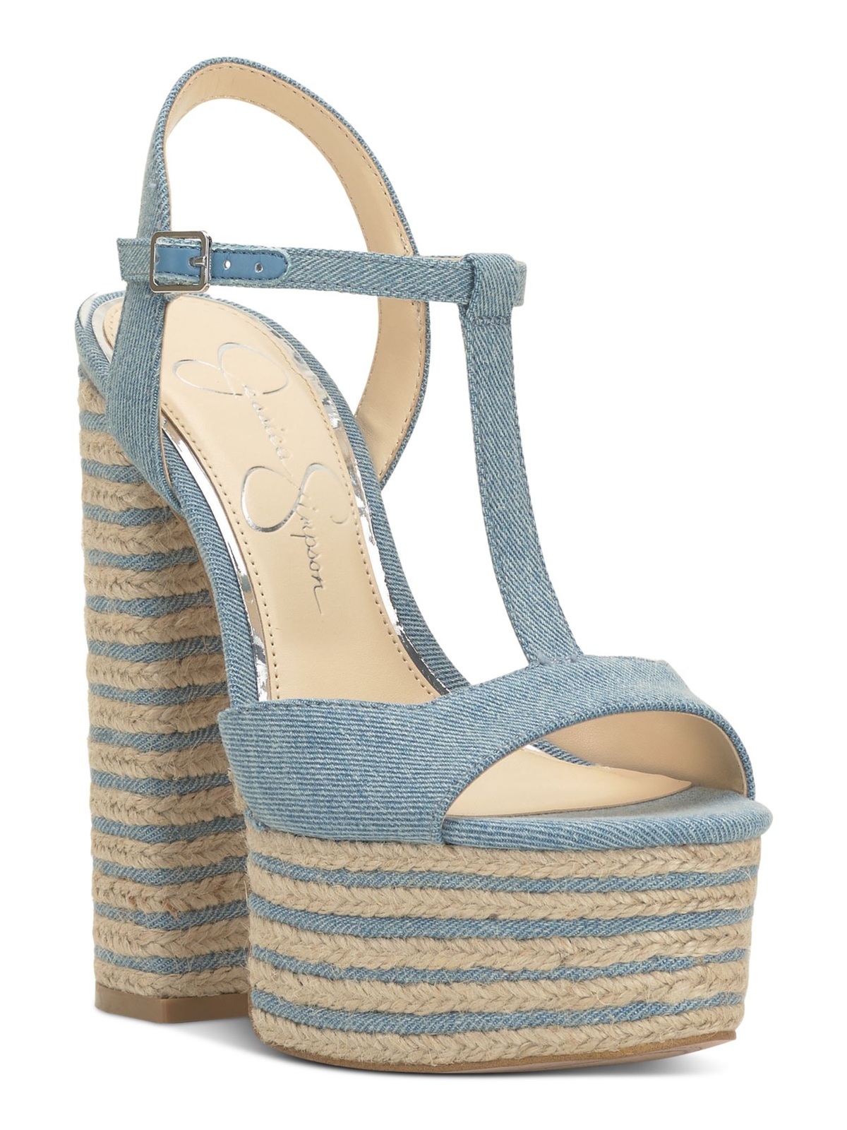 Женские синие туфли на платформе Ameeka JESSICA SIMPSON 1-1/2 на платформе Ameeka 7,5 М