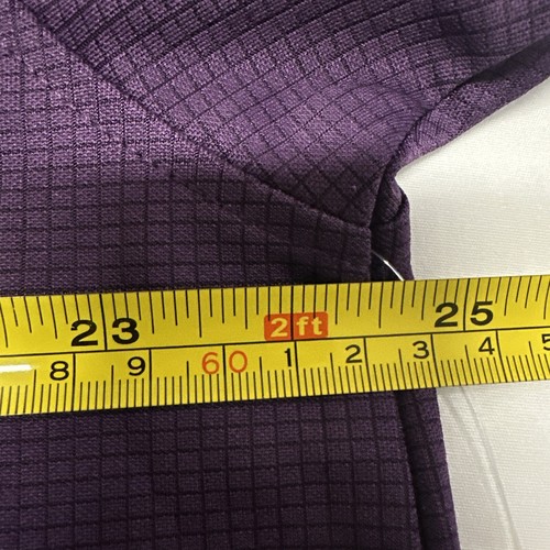 IZOD Men Size XL Grid Polo Shirt Crown Jewel Golf S/S Purple Swing Flex UPF20 - Picture 10 of 11