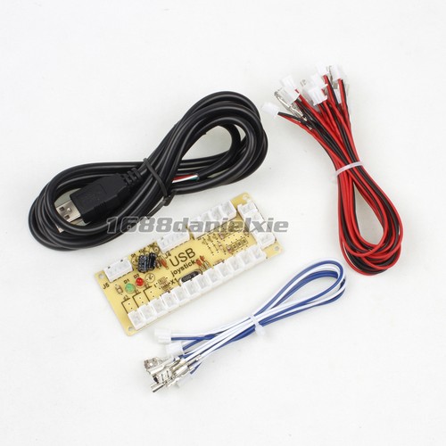 Zero Delay USB Encoder to PC Joystick For Arcade Gmaes 2pin + Sanwa Buttons Mame