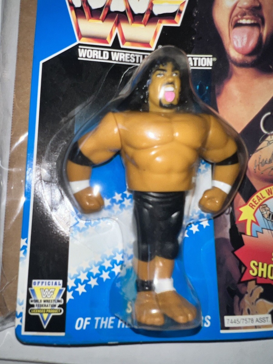 VINTAGE 1993 WWF HASBRO HEAD SHRINKER SAMU FIGURE WWE WCW