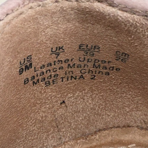 Naturalizer Shoes Womens 9 M Betina 2 Perforated Wedge Slip Ons Pink Leather - Afbeelding 14 van 16