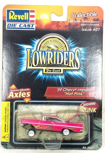 REVELL LOW RIDERS SERIES '59 CHEVY IMPALA HOT PINK HIGH LOW HOMIE HOPPER ☑️ITOUT - Picture 2 of 14