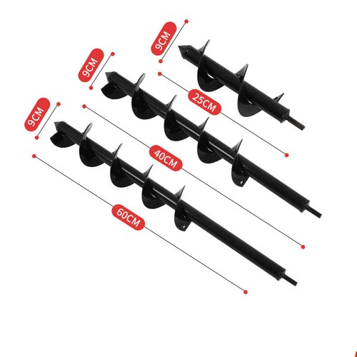 Garden Auger Power Earth Spiral Drill Bit Planter Post Hole Digger 100X300/600mm - Bild 5 von 17