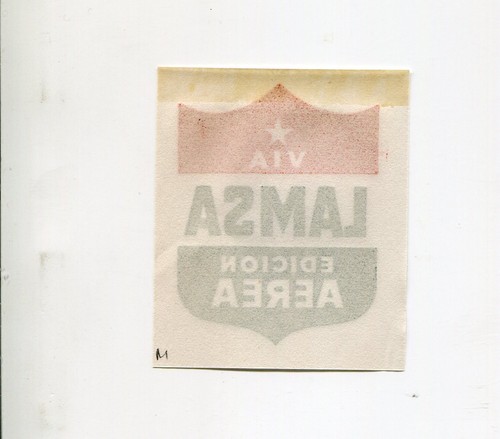 Etiqueta de equipaje de aerolínea de colección edición LAMSA escudo aéreo pequeño - Imagen 2 de 2