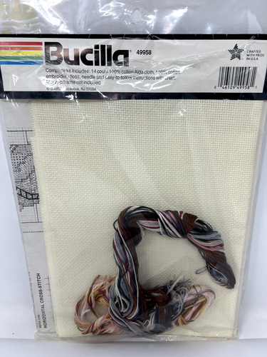 Bucilla Counted Cross Stitch Kit Ocean Harvest 11 x 14" Shells Beach - Picture 4 of 5
