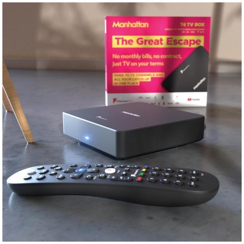 T4 4K Freeview Play Smart Box - MANHATTAN T4 - PLAYER ONLY - NOT A RECORDER - Picture 6 of 6